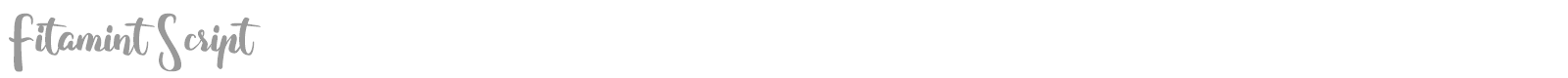 Fitamint Script font preview
